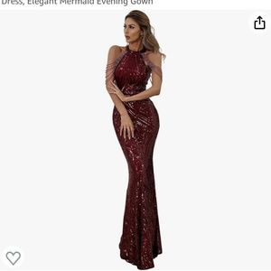 Red/ maroon Evening gown